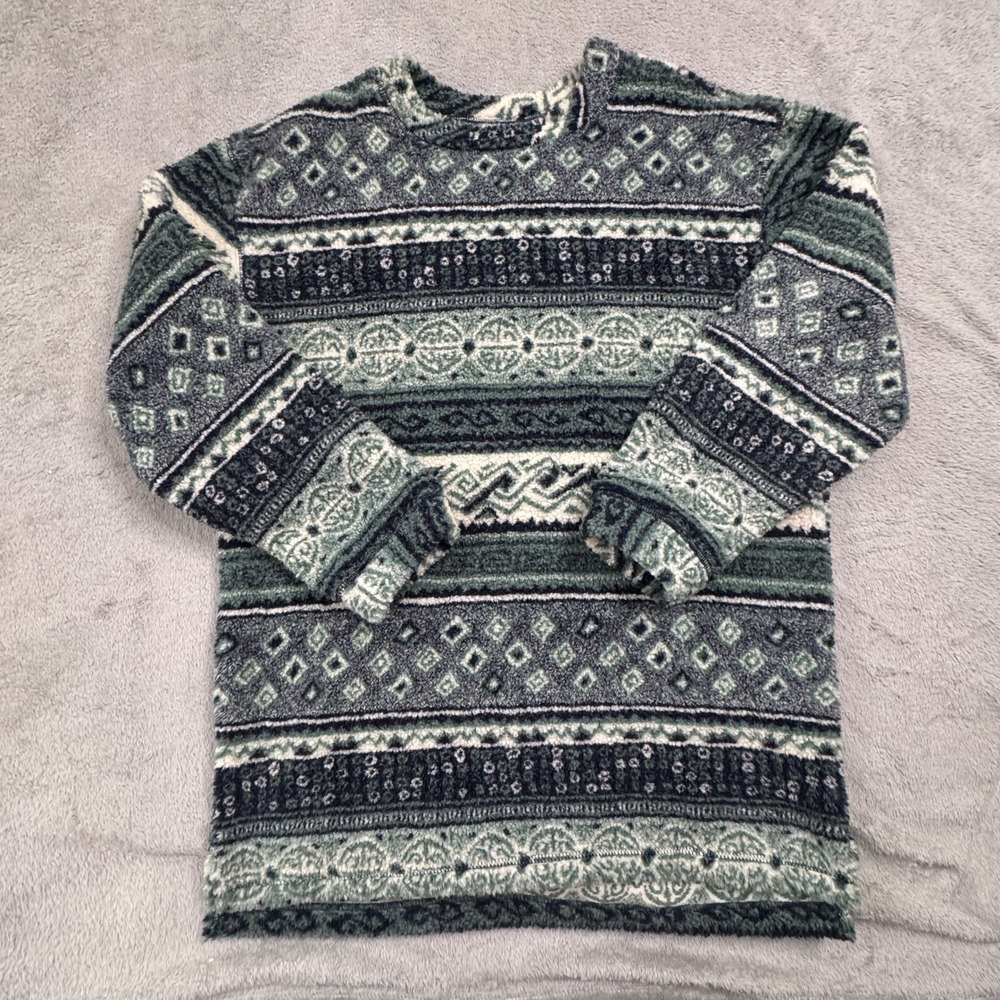 Vintage Woolrich Berber Fuzzy Sweater Halifax Tunic Size Medium Made in USA